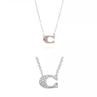 COACH Pave Signature Necklace