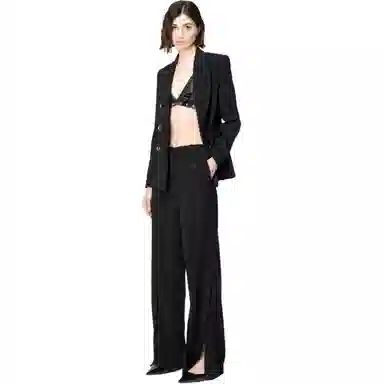 PINKO SS24 High Waist Wide Leg Pants
