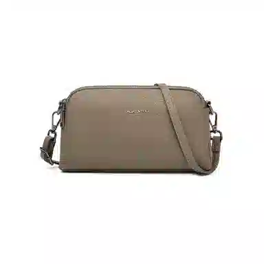 老人头 简约大气纯色优雅气质通勤百搭 头层牛皮 斜挎包 女款 黑色/红色