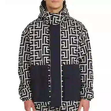 Balmain SS22 Hooded Jacket Black