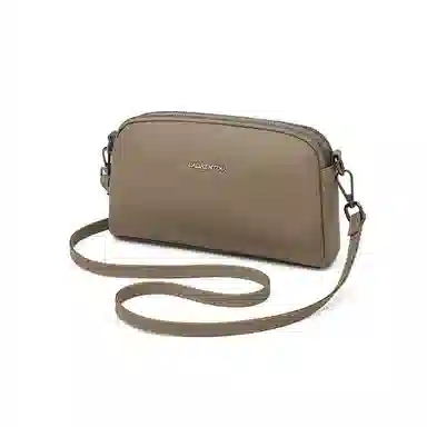 老人头 简约大气纯色优雅气质通勤百搭 头层牛皮 斜挎包 女款 黑色/红色