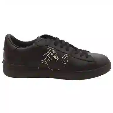 Valentino Tiger Print Low Sneakers Black