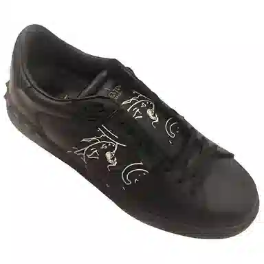 Valentino Tiger Print Low Sneakers Black