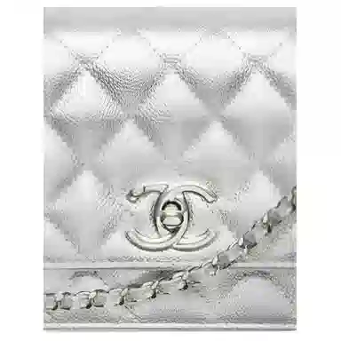 Chanel 25B Silver Crossbody