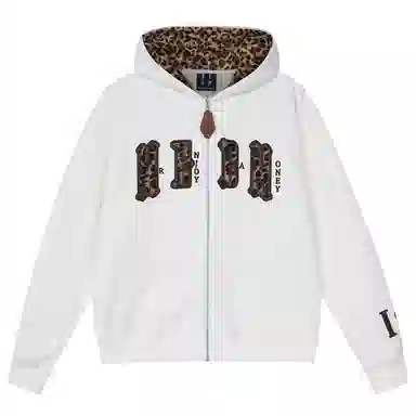 MEDM Leopard Zip Hoodie