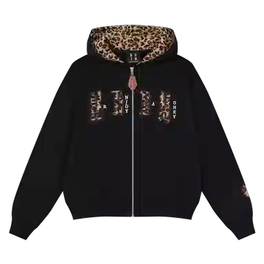 MEDM Leopard Zip Hoodie