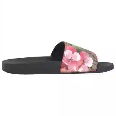 GUCCI Orchid Print Sandals Black