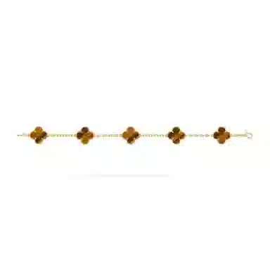 Van Cleef & Arpels Alhambra Tiger Eye Bracelet