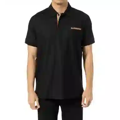 Burberry SS24 Logo Polo Black