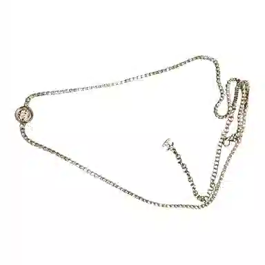 CHANEL Coin Crystal Double C Waist Chain Gold