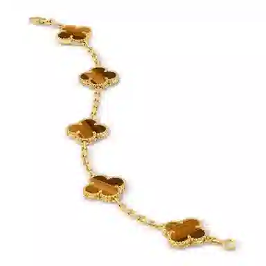 Van Cleef & Arpels Alhambra Tiger Eye Bracelet