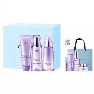 自然堂 凝时鲜颜洗面奶爽肤水乳液面霜眼部精华乳护肤套装 紧致保湿补水清洁 清爽/滋润