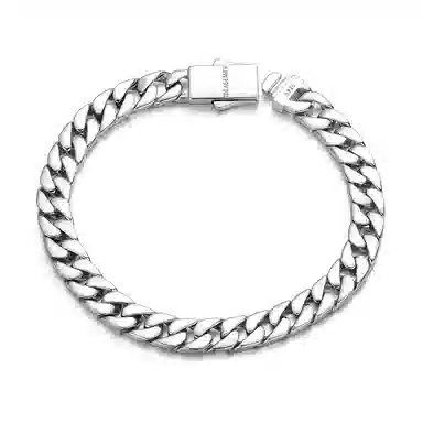 IDEAGEMER Cuban Bracelet 925 Silver