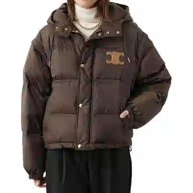 CELINE FW23 Hooded Jacket Chocolate