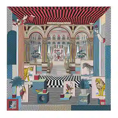 Hermes "New Grand Theatre" 90cm Scarf