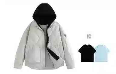 MIIOW Trend Party Series 90 Duck Down Retro Hoodie Jacket