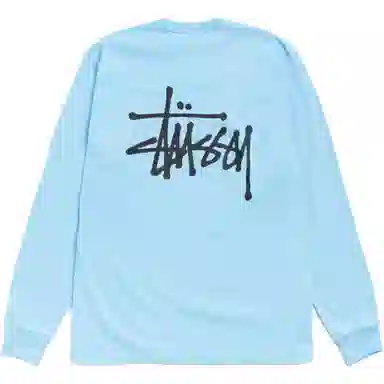 Stussy Classic Logo Crewneck Long Sleeve Tee