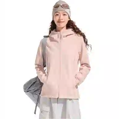 探路者  加绒防风保暖  软壳衣  女款