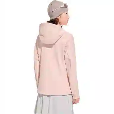 探路者  加绒防风保暖  软壳衣  女款