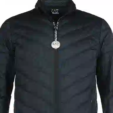 Emporio Armani Quilted Down Jacket Navy