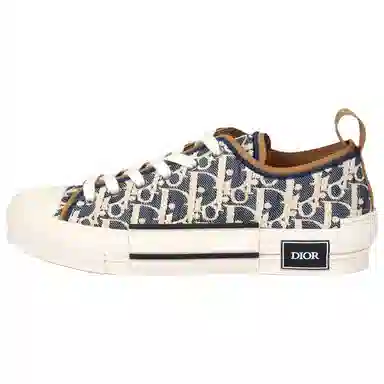 DIOR B23 League Leather Low Sneakers Blue
