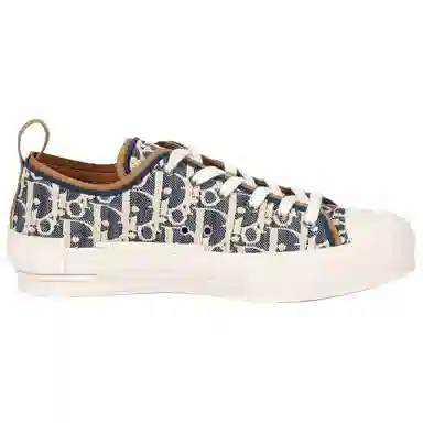DIOR B23 League Leather Low Sneakers Blue