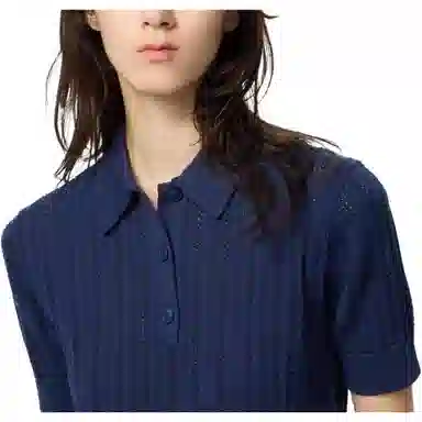 UNIQLO x Comptoir des Cotonniers SS25 Blue Polo