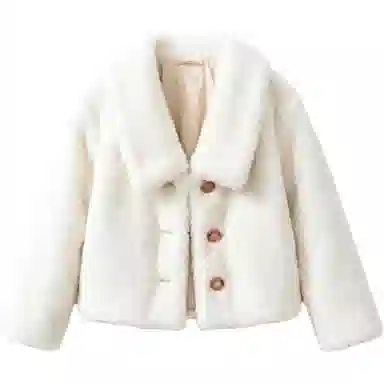 邓大喵 清新优雅百搭气质长袖皮草 女款