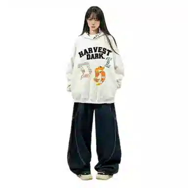 望莱仕 潮流百搭简约长袖卫衣 女款