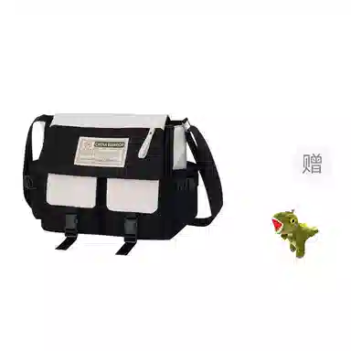 Warrior Retro Messenger Bag Black/White