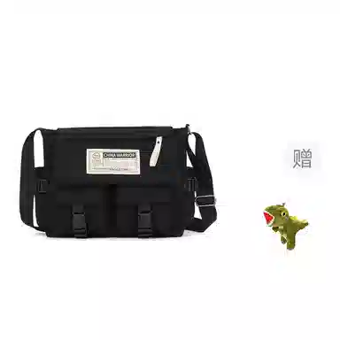 Warrior Retro Messenger Bag Black/White