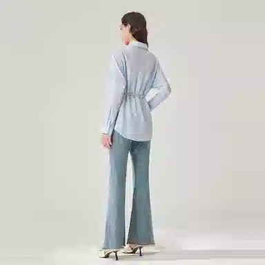 爱依服 简约纯色通勤衬衫 女款