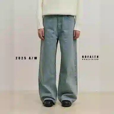NOFAITH Retro Straight Jeans