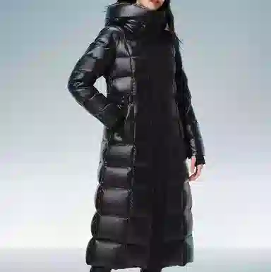 坦博尔 高充绒时尚加厚纯色长袖羽绒服 女款