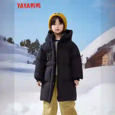 鸭鸭羽绒服 宽松简约风 青少年