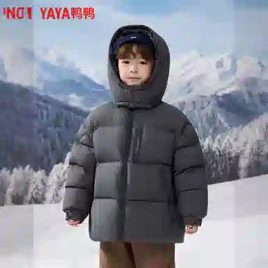 鸭鸭羽绒服 立领宽松 儿童款