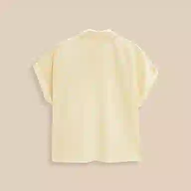 爱依服 简约纯色通勤短袖衬衫 女款