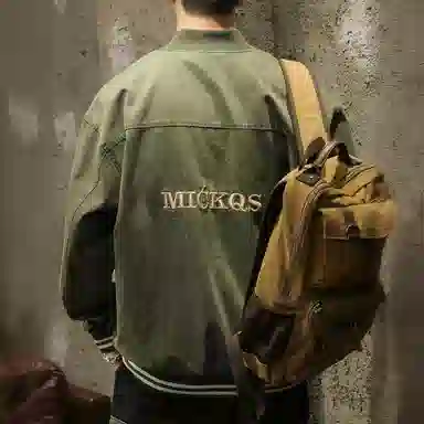 路杰邦 美式棒球服男秋季宽松工装外套男潮牌痞帅休闲夹克 男女同款