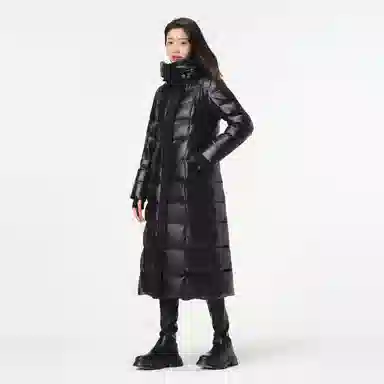 坦博尔 高充绒时尚加厚纯色长袖羽绒服 女款