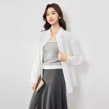 爱依服 法式简约休闲通勤长袖衬衫 女款