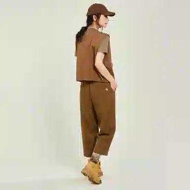 木果果木 藏肉松紧腰小个子宽松休闲裤 女款