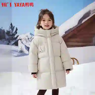 鸭鸭羽绒服 宽松简约风 青少年