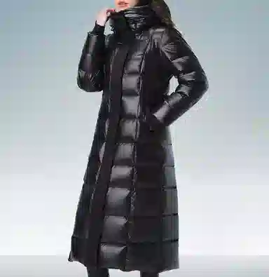 坦博尔 高充绒时尚加厚纯色长袖羽绒服 女款