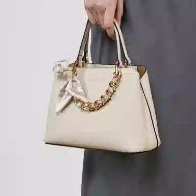 稻草人 精致百搭丝巾质感百搭 聚氨酯革 斜挎单肩手提包 女款 多色