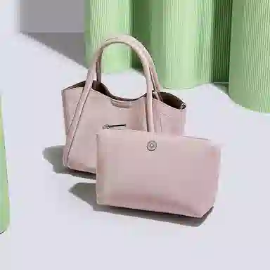 稻草人 高级感百搭经典旅游通勤简约时尚菜篮子包包 聚氨酯革 手提包 女款