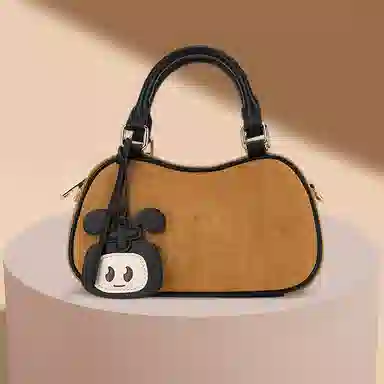 稻草人 琥珀流光系复古风百搭少时尚满印通勤小拎包 织物 手提包 常规 女款 多色