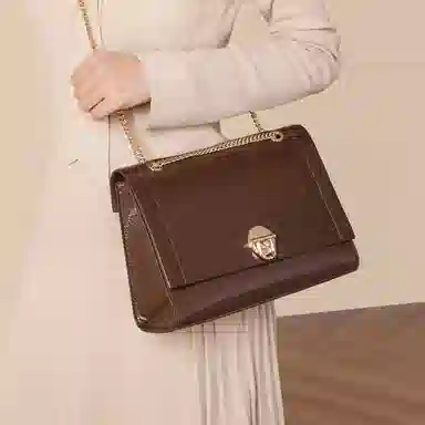 稻草人 高级感链条包通勤 聚氨酯 斜挎单肩包 女款