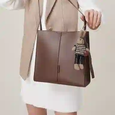 稻草人 女包可爱布偶挂件 聚氨酯革 斜挎包单肩包 常规 女款 咖啡色/黑色/杏色