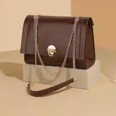 稻草人 高级感链条包通勤 聚氨酯 斜挎单肩包 女款