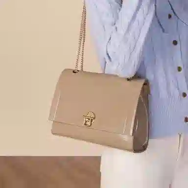 稻草人 高级感链条包通勤 聚氨酯 斜挎单肩包 女款